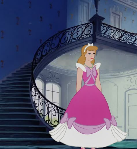 Cinderella In Pink Dress, Cinderella Dress Cartoon, Cinderella Pink Dress, Cinderella Cartoon, Cinderella 2, Cinderella 1950, Cinderella 3, Walt Disney Cinderella, Cinderella Art