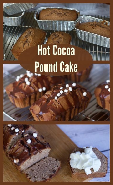 Hot Cocoa Pound Cake Recipe For Holiday Gifting Hot Cocoa Bread, Christmas Cooking Gifts, Cocoa Bread, Recipes Holiday, Pound Cake Recipe, Pound Cakes, Xmas Food, Spice Cake, Pound Cake Recipes