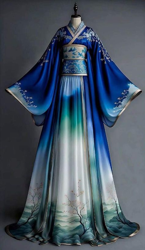 Japanese Wedding Dress, Chinese Fancy Dress, Kimono Gown, Magical Dress, Queen Outfit, Pakistani Fashion Casual, Barbie Dress Fashion, Old Fashion Dresses, Fantasy Gowns