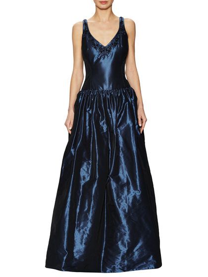 Drop Waist Full Skirt Gown by Marchesa Notte at Gilt Fashion 101, Womens Fashion For Work, Women Long Dresses, Marchesa, Long Dresses, Drop Waist, Full Skirt, Halter Formal Dress, Fashion Advice