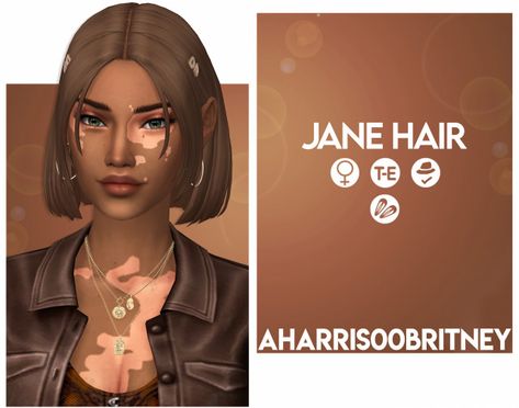 Best Sims 4 Cc, Chanel Headband, Jasmine Hair, Sims 4 Black Hair, Pelo Sims, Jane Doe, Find Hairstyles, Sims Four, Sims 4 Cc Packs