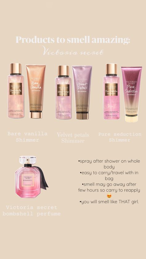 Victoria secret mists and perfume found on Victoria secret site Victoria Secret Mists, Victoria Secret Mist, Victoria's Secret Aesthetic, Best Perfume, Body Skin, Body Skin Care, Victoria Secret, Mist, Skin Care