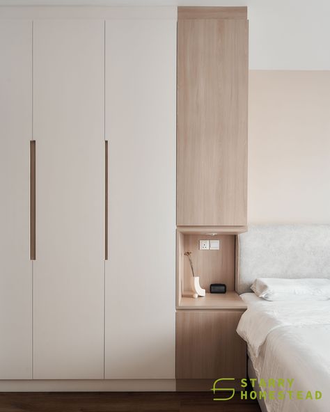 Home Decor Inspo: Bedroom Wall Designs Scandinavian Bedroom Wardrobe, Tv Wall Unit Ideas, Japandi Interiors Bedroom, Decor Inspo Bedroom, Wall Unit Ideas, Muji Bedroom, Wardrobe Renovation, Scandinavian Interior Bedroom, Interiors Bedroom