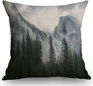 Mountain Trees, Pineapple Wallpaper, Simple Farmhouse, Couch Pillow Covers, Farmhouse Style Decor, Throw Pillow Styling, Lodge Style, Linen Throw Pillow, Couch Pillow