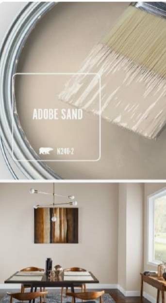 Adobe Sand neutral paint Adobe Sand, Interior Paint Colors Schemes, Beige Paint, Tuscan Design, Primitive Homes, Paint Color Schemes, Neutral Paint Colors, Neutral Paint, Room Paint Colors