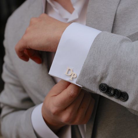 Silver cufflinks