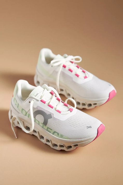 On Cloudmonster Sneakers | Anthropologie On Cloudmonster, Cloud Shoes, Orange Fits, Athletic Girls, Workout Fits, Soft Sock, Cute Sneakers, Exclusive Dress, Tie Styles