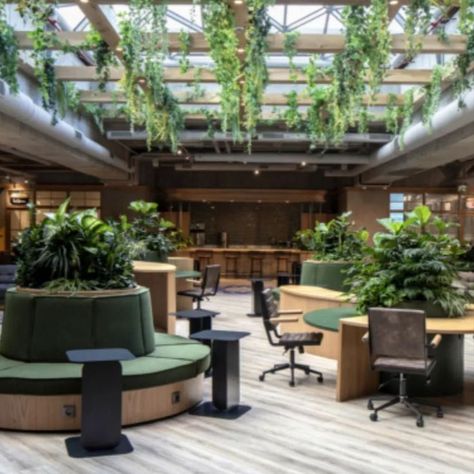 A beautiful design filled with #biohpilia and natural tones, fostering creativity in a collaborative space that is more than just a place to work!

Home to Vodaphone and Kolektif House, this inspiring co-working space located in Istanbul Turkey was designed by  KONTRA-IST Architecture, who recently reconstructed 5 floors of the Maslak 42 Building in Istanbul, transforming a former hotel and shopping mall into these shared offices. Vodafone Office, Coworking Space Design, Innovative Office, Fitness Memes, Cool Office Space, Coworking Office, Green Office, Shared Office, Dream Office