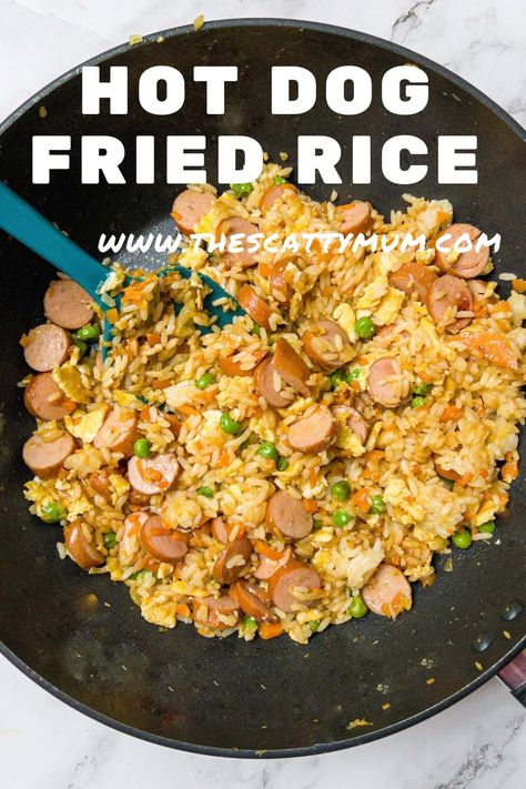 Hot Dog Fried Rice, Leftover Hot Dogs, Dogs Fluffy, Fluffy Rice, Dairy Free Dinner, Nut Free Recipes, Dairy Free Diet, Gluten Free Recipes For Dinner, Weeknight Dinner Recipe