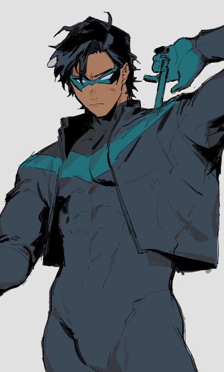 Nightwing Art, Bat Boys, Batman Funny, Dc Comics Artwork, Batman Family, Superhero Design, Dc Characters, Dc Comics Art, Dc Heroes