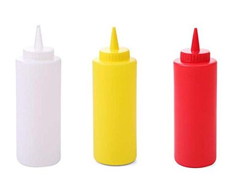 3PCS Plastic Squeeze Sauce Bottles Dispenser Seasoning Container for Mustard Ketchup Oil Cream Honey and Salad Dressing Cream Honey, Creamed Honey, 4th Of July Celebration, Sauce Tomate, Salad Dressings, Home Chef, Sauce Bottle, Mustard Bottle, Salad Dressing