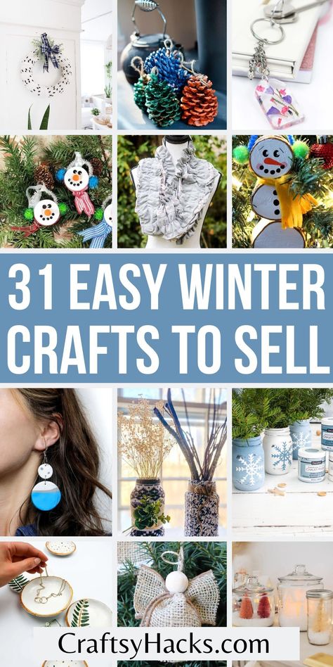 Ignite your winter business boom with our diverse range of home decor crafts & handmade jewelry designs. Perfect for those seeking artful elegance and unique charm. Ignite passion, express creativity, and generate profit with every crafted piece with these small business ideas. Winter Crafts To Sell, Snowman Mason Jar, Tea Light Snowman, Easy Winter Crafts, Winter Embroidery, Mason Jar Vases, Girl Crafts, Felt Ball Garland, Christmas Jars