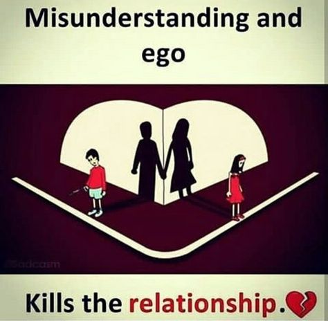 Misunderstanding and Ego kills relationships! One Side Lover, Ego Quotes, Love Failure, Love Tag, Unhealthy Relationships, Types Of Relationships, Relationship Rules, Relationship Memes, Heart Quotes