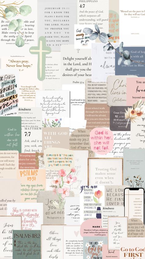 Bible verse collage that totally didn’t take me 45 minutes 🙃 Jeremiah 29:11 Wallpaper Aesthetic, Bible Verse Collage, Bible Quotes Background, Quote Collage, Christian Quotes Wallpaper, Bible Verse Background, Bible College, Verses Wallpaper, Phone Inspiration