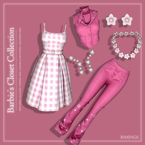 Sims 4 Barbiecore Cc, Belaoallure Cc, Barbie Sims 4 Cc, Sims 4 Barbie Cc, Barbie Sims, Lotes The Sims 4, Pelo Sims, The Sims 4 Packs, Sims 4 Body Mods