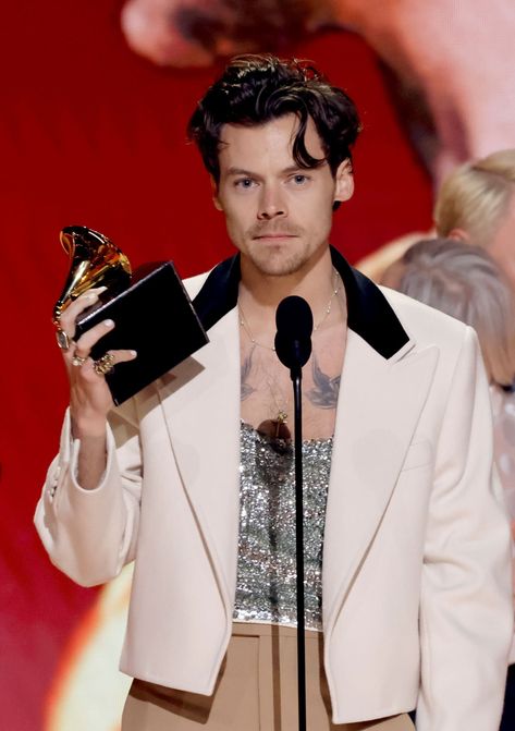 Harry Styles Grammy, Grammys 2023, Holmes Chapel, Harry Core, Harry's House, The Grammys, Harry Styles Cute, Ensemble Cast, Album Of The Year