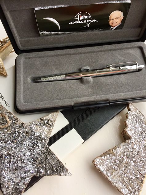 The iconic Fisher Space Pen AG-7 Astronaut. The perfect gift - especially engraved! #fisherspace #fisherspacepen #pen #pens #penaddict #space #gift #engraved #Christmas #christmasgifts Gift Guide For Men, Fisher Space Pen, Space Pen, Space Gift, Other Half, Christmas Gift Guide, Gift Guides, Christmas Present