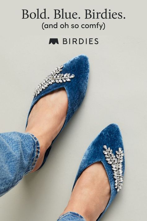 We’re So Into The Blue in 2022 Lulus Outfits, Blue Velvet Shoes, Couture 2015, Longer Legs, Trendy Flats, Into The Blue, Velvet Shoes, Women's Mules, Womens Mules