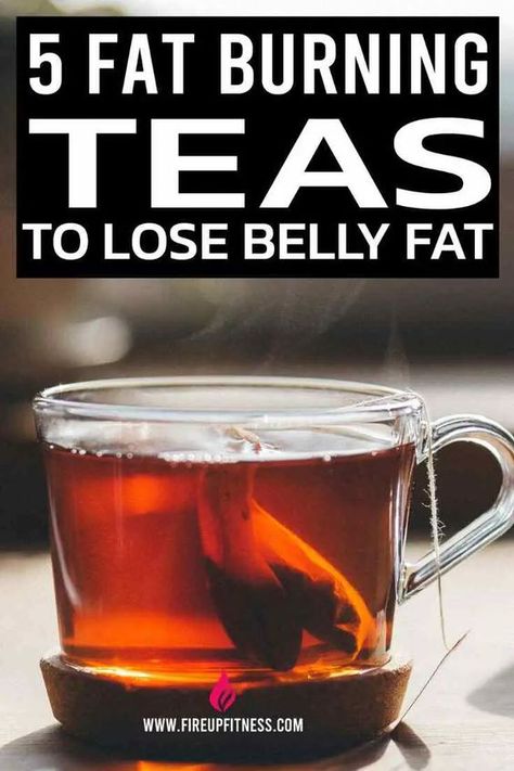 5 Fat Burning Teas to Lose Belly Fat 1200 Calorie Diet Meal Plans, Burn Belly Fat Drinks, Fat Burning Tea, Burn Stomach Fat, Best Fat Burning Foods, Fat Burning Smoothies, Belly Fat Drinks, Belly Fat Burner Drink, Lower Belly Fat