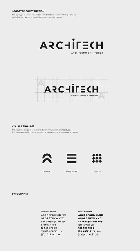 Architech on Behance Architecture Company Logo Design, Interior Design Logos Ideas, Corporate Logo Ideas, Shadow Logo Design, Architectural Graphic Design, Design Company Logo Ideas, Text Logo Design Ideas, Interior Company Logo, T Logo Design Ideas