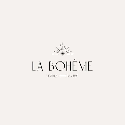 Bohemian Logo, Classy Logos, Boho Logo Design, Logo Star, Candle Design, Logo Minimal, Boho Logo, Sun Logo, Spiritual Business