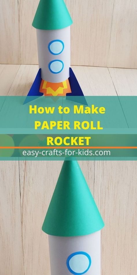 Rocket Ship Craft, Spaceship Craft, Rocket Decorations, Paper Rockets, Rocket Craft, School Kids Activities, Diy Rocket, Preschool Art Projects, Rockets For Kids