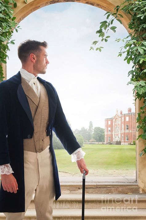 Bridgerton Inspired Mens Outfits, Bridgerton Male Outfits, Bridgerton Mens Outfits, Victorian Era Men, Edwardian Man, Era Victoria, Victorian Tea Party, Country Mansion, Victorian Men