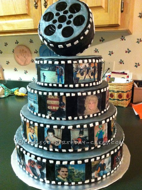 Coolest Snap Shot Photo Reel Birthday Cake... This website is the Pinterest of birthday cake ideas Birthday Cake Snap, Cake Snap, Photo Reel, 18th Birthday Cake, Shot Photo, Cool Birthday Cakes, Cakes For Men, Boy Birthday Cake, Cake Images