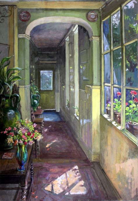 Estella Canziani ( 1887-1964 ) Palace Green, Sunshine Homes, Interior Paintings, Digital Museum, Color Wall, Total Eclipse, Collaborative Art, Paintings I Love, A Level Art