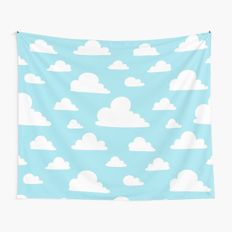 Cloud Tapestry, Clouds Pattern, Summer Sky, White Clouds, Wall Tapestry, Tapestry, For Sale, Wall, Pattern