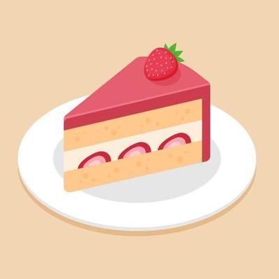 Slice of yellow lemon cake topping with sliced lemon on dish or plate. Delicious sweet dessert concept. Isometric food icon. Cute cartoon vector illustration. Symbol of sweets element. Cafe menu. 13402122 Vector Art at Vecteezy Piece Of Cake Illustration, Slice Of Strawberry Cake, Sliced Lemon, Food Icon, Cake Illustration, Icon Cute, Cafe Menu, Cake Toppings, Strawberry Cake