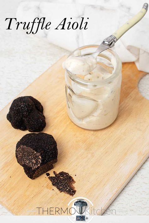 Truffle Mayonnaise Recipe, Truffle Aioli, Homemade Aioli, Truffle Recipes, Homemade Truffles, Truffle Salt, Aioli Recipe, Mayonnaise Recipe, Truffle Butter