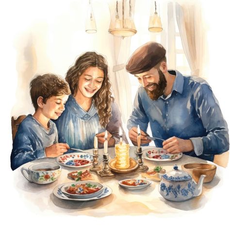 Premium Vector | Watercolor illustration of a family at the table the family is sitting at the table on an isolated white background Family Watercolor, Watercolor Family, Family Dinner Painting, Ideal Family Drawing, Family At Table Illustration, Family Gathering Illustration, Eating His Son Painting, Family Dining Table, Family Table