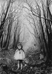 1992 Stranger in the Woods | Laurie Limpton Laurie Lipton, Graphite Illustration, Scale Drawings, Lead Pencils, Surreal World, Fine Arts Degree, Amazing Drawings, Weird Creatures, Artist Paint