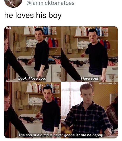 Shameless Gallavich Art, Shameless Moments, Shameless Ian And Mickey Fan Art, Lan And Mickey Shameless, Gallavich Memes, Shameless Memes Funny, Shameless Series, Shameless Quotes, Shameless Scenes