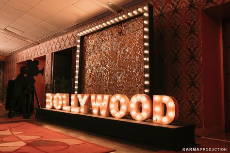 “Sparkling nights and Bollywood delights! ✨ Celebrating love with a touch of glam at our Bollywood-themed wedding party in Goa! PC : @karmaproduction_india 🎉 #BollywoodVibes #GoaWedding #PartyAllNight” Bollywood Theme Wedding, Bollywood Photo Booth, Bollywood Party Aesthetic, Bollywood Theme Decor, Bollywood Night Decor, Retro Theme Party, Bollywood Theme Party, Bollywood Retro, Goa Wedding