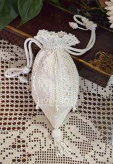 Purse Crochet Pattern, Victorian Purses, Purse Crochet, Drawstring Purse, Purse Pattern, Bridal Purse, Potli Bags, Silk Ribbon Embroidery, Vintage Purses