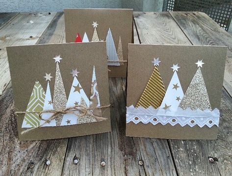 #christmascards, #christmas, #greetingcards, #handmadecards, #cardmaking, #holidaycards, #merrychristmas Home Made Christmas Cards Ideas, Christmas Cards Ideas Diy, Christmascards Selfmade, Kartki Bozonarodzeniowe Diy, Christmas Greeting Cards Handmade, Christmas Card Making, Homemade Valentines Day Cards, Christmas History, Arte Aesthetic