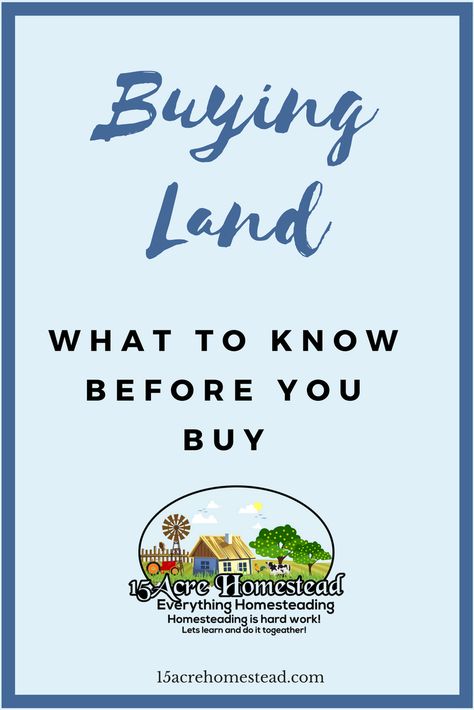 When buying land there are few key things you should know before time. Buying Land, Acre Homestead, How To Buy Land, Real Estate Agency, Commercial Real Estate, No Matter How, Keep In Mind, The Space, Agriculture