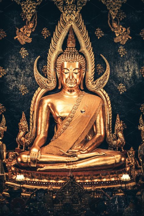 Buddha Gold, One Night In Bangkok, Gold Buddha, Gold Statue, Artist Style, Art Object, Buddhism, All Art, Wall Tapestry