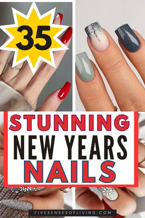 These New Years Nails ideas are show stopping nail designs that'll have you ringing in the New Year. You'll find new years nails short, new years nails cofficn, new years nails acrylic, new years nail art, the new years nails 2024 trends are stunning with even some new years nails black and new years nails almond shape. Dont' miss out New Years Nails Almond Shape, New Years Nails Almond, Nails New Years, New Years Nail, Blue Christmas Nails, Snowflake Nail Design, New Years Nails, New Years Nail Art, Glitter French Tips