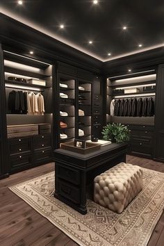 Dark Closet Aesthetic, Moody Walk In Closet, Dark Walk In Closet, Mansion Closet, Creepy Attic, Small Closet Solutions, Walk In Closet Luxury, Walkin Closets Design, Dark Closet