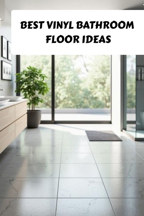 Best Vinyl Bathroom Floor Ideas Bathroom Vinyl Flooring Ideas, Vynil Plank Flooring, Vinyl Tile Flooring Bathroom, Vinyl Roll Flooring, Bathroom Floor Ideas, Vinyl Bathroom Flooring, Bathroom Flooring Options, Floor Options, Flooring Bathroom