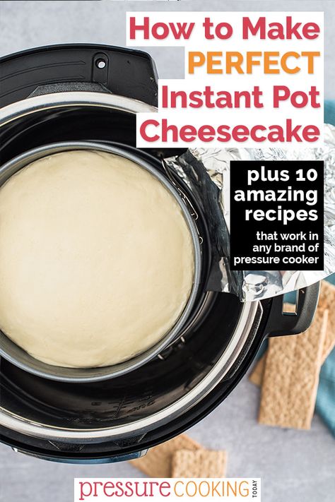 Cheesecake Classic, Pressure Cooker Cheesecake, Instant Pot Cheesecake, Perfect Cheesecake, Pressure Cooking Today, Easy Cheesecake Recipes, Best Instant Pot Recipe, Instant Recipes, Instant Pot Dinner Recipes