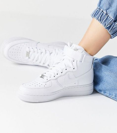 Nike Air Force 1 High Top Sneakers Nike Air Force 1 High Outfit Women, Nike Air Force One High, Nike High Sneakers, White Sneakers High Tops, High Top Air Force 1 Outfit Woman, Air Force 1 High Outfit Woman, Air Force High Tops Outfits, Nike Air Force 1 High Outfit, Air Force 1 High Tops Outfit