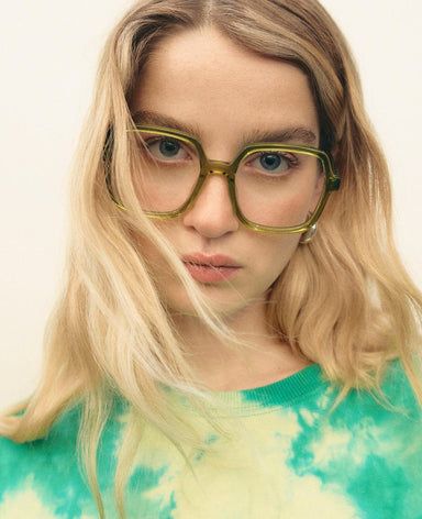 Green Glasses Frames, Jimmy Fairly, Parisian Studio, Big Glasses, Icon Check, Funky Glasses, 70s Look, Cool Glasses, Oversize Fashion