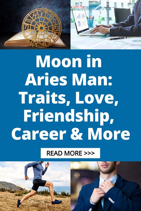 Discover the world of Aries men with the Moon in Aries! Unravel the unique traits, insights into their love style, valuable friendship dynamics, and how they excel in their career paths. Dive deep into understanding these passionate and fiery individuals on a cosmic level. Explore all aspects of Moon in Aries Man's life journey - from personal relationships to professional success and beyond. Experience the intensity and drive that define these vibrant souls through astrology's lens. Aries Man Traits, Aries Man In Love, Friendship Dynamics, Aries Energy, Moon In Aries, Aries Moon, Sun Moon Rising, Professional Success, Aries Men