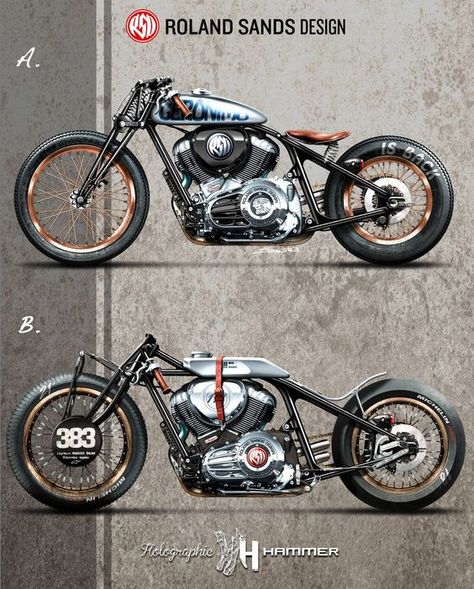 Moto Bobber, Мотоциклы Harley Davidson, Roland Sands Design, Roland Sands, Мотоциклы Cafe Racers, Motorbike Design, Bobber Bikes, Custom Choppers, Bobber Motorcycle