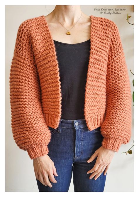 Easy Cloud Cardigan Free Knitting Pattern Knitting Cardigan Tutorial, Easy Knit Sweaters For Beginners, Chunky Knit Sweater Pattern Free, Chunky Cardigan Pattern, Free Chunky Knitting Patterns, Cloud Cardigan, Chunky Knit Sweater Pattern, Easy Sweater Knitting Patterns, Free Knitting Patterns For Women