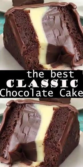 Classic Chocolate Cake | Laura | Copy Me That Classic Chocolate Cake Recipe, Classic Chocolate Cake, Recipes Casserole, Savoury Cake, Chocolate Cake Recipe, Chocolate Desserts, Let Them Eat Cake, Chocolate Recipes, Just Desserts